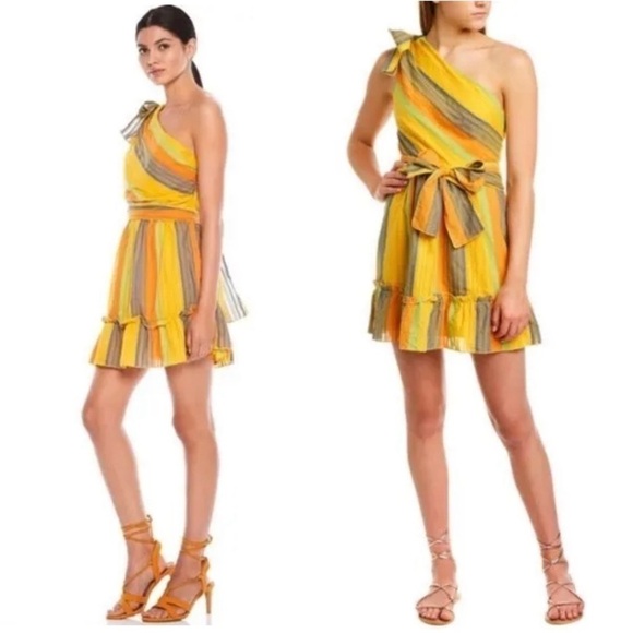 Talulah La Maison Dress Imperial Mini One Shoulder Yellow S - Picture 1 of 12